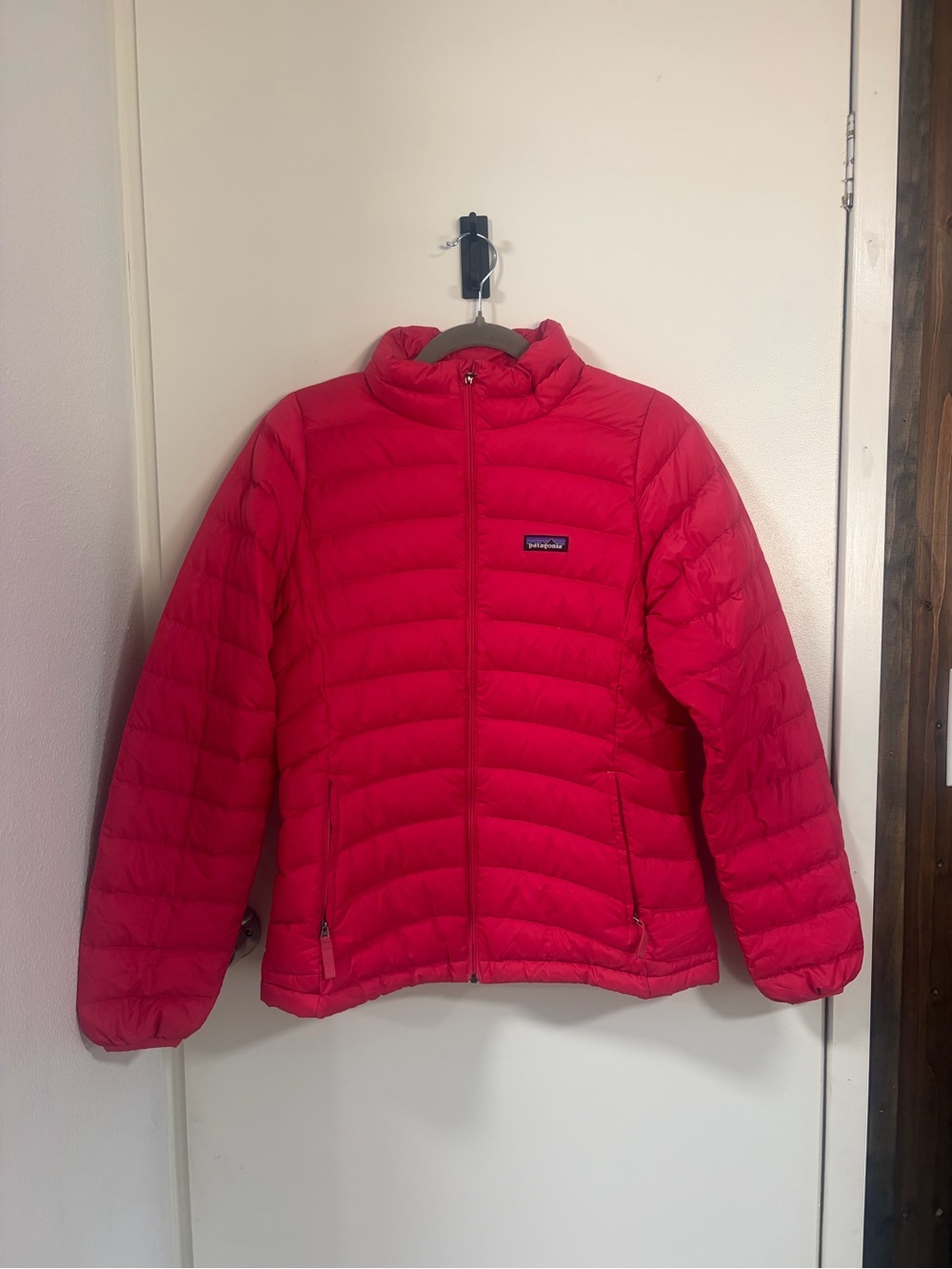 Patagonia Hot Pink Quilted Down Jacket